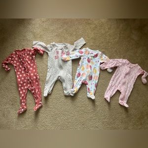 Baby Girl Footie Lot